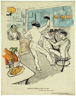 Chocolat dansant dans un Bar