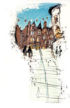 Edinburgh, Steps to Cockburn Street,