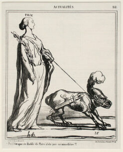 Pouvue que ce diable de Mars n’ote pas sa muselière!!, Le Charivari, 28.07.1868